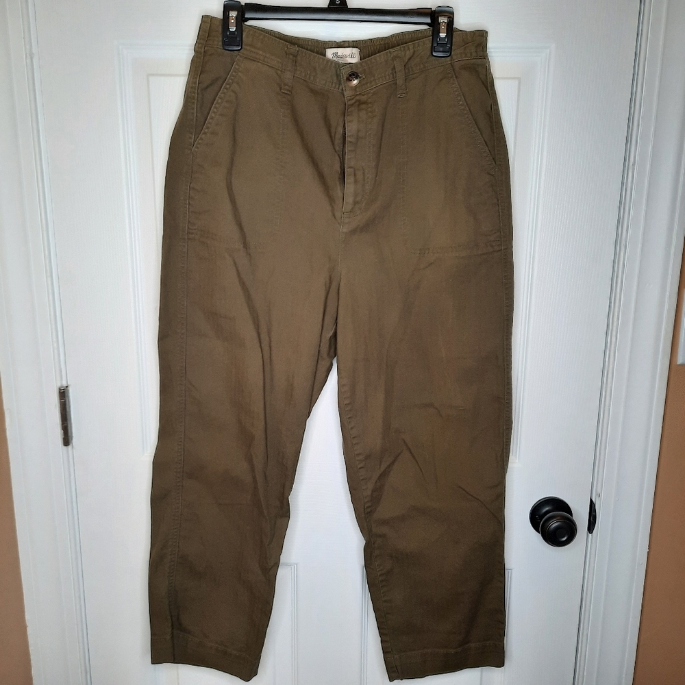 Madewell size large dark green pants